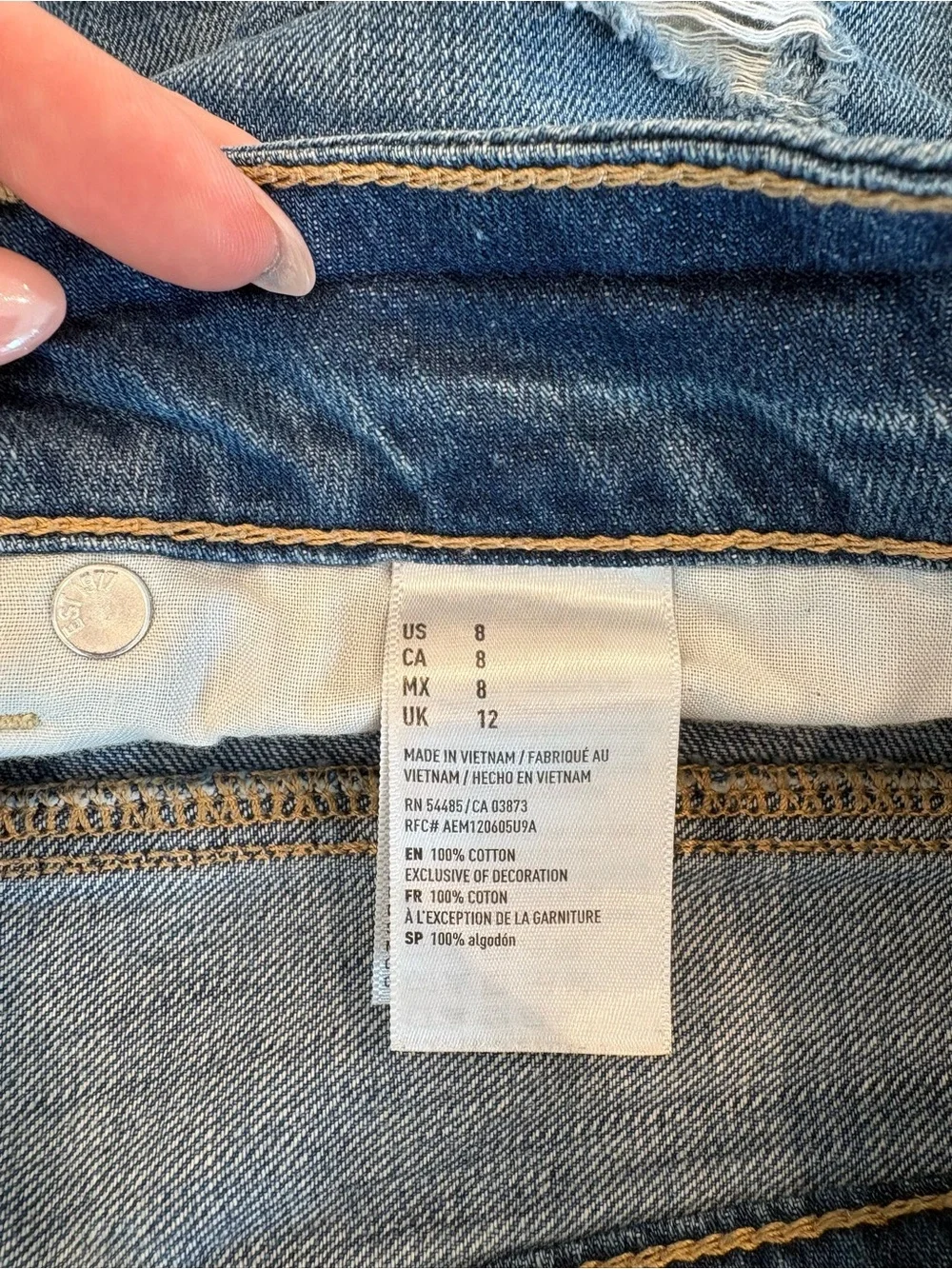 American Eagle Distressed Denim Shorts